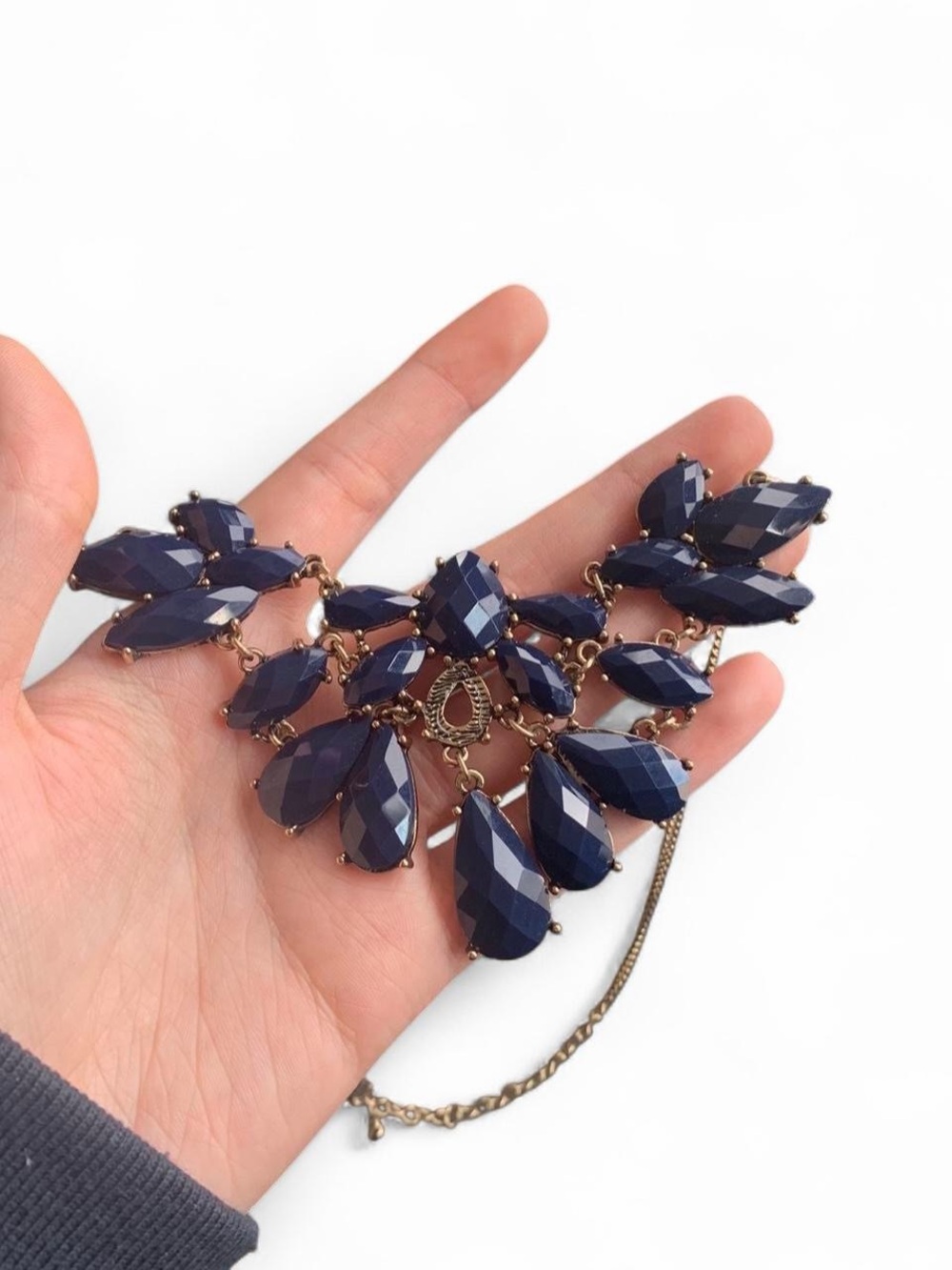 Vintage Blue Statement Necklace